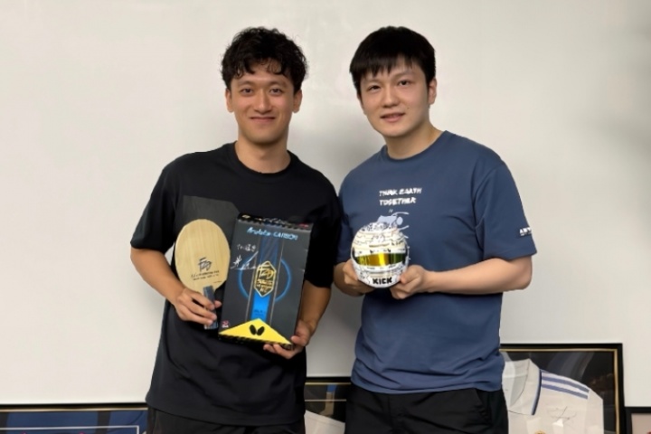 pg电子注册-美凌格联动！周冠宇、樊振东合影互动：新赛季一起Hala Madrid！